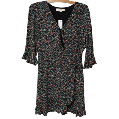 Ann Taylor LOFT | Mameluco Floral Mangas 3/4 Volantes Femenino Nuevo con Etiquetas - Mediano Foto 1 de 4