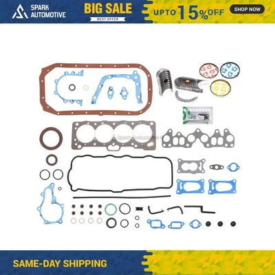 Juego completo de juntas cojinetes anillos aptos para Chevrolet Nova Toyota Corolla 86-88 4AC 4ALC Foto 1 de 4