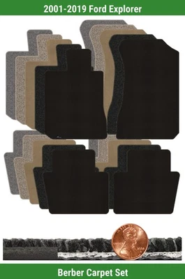 Juego de alfombrillas bereber personalizadas Lloyd para Ford Explorer 2001-2019 (4 piezas) #LY8 Foto 1 de 4