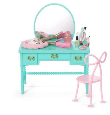 Juego de tocador American Girl 18" muñeca del año 2026 Raquel nuevo en caja nuevo en caja Foto 1 de 4