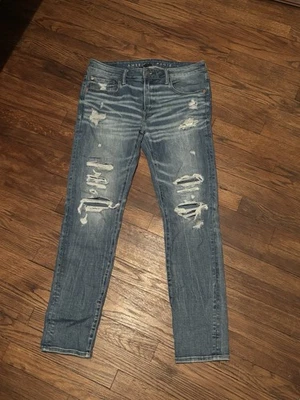 Pantalones de mezclilla para hombre American Eagle Outfitters 34x32 Air Flex & Temp Tech Foto 1 de 4