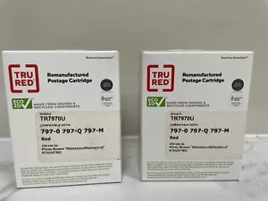 TR7970U- Tru Red Postage Cartridge #756927 Lot Of 2 New Sealed - Picture 1 of 3