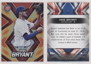 2017 Topps Fire Red Flame Kris Bryant #1
