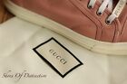 Gucci Ace Pink Leather Shoes Trainers Sneakers Uk 4 Us 7 Eu 37