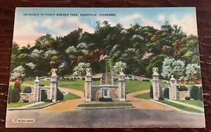Tennessee TN Nashville Warner Park Entrada Postal Antigua Tarjeta De Colección Ver Correo - Imagen 1 de 3