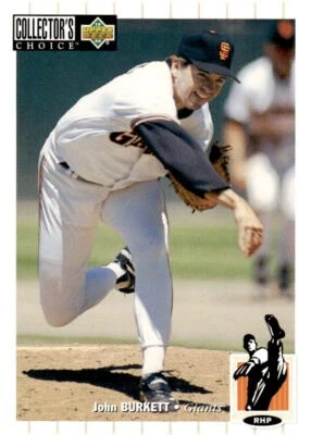 1994 Collector's Choice #68 John Burkett - Image 1 of 2