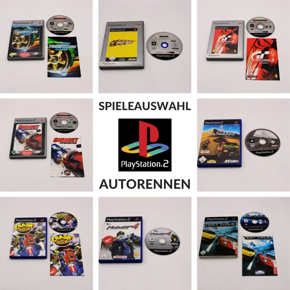 PS2 Spiele | Auto Rennspiele Spieleauswahl | Playstation 2 - Bild 1 von 1