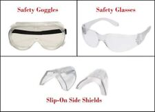 Clear Safety Goggles | Glasses | Side Shields, ANSI & CE Choose Your Type & Pack