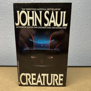VTG 1989 Creature By John Saul, Vintage Paperback Book Sci-Fi Thriller Novel VG+ - Picture 1 of 11