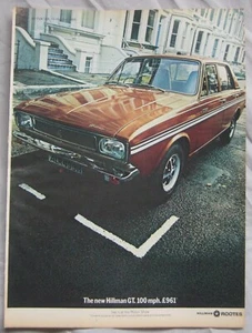 1969 Hillman GT Original advert - Picture 1 of 1
