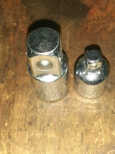 2x 1/2" female drive CrV Socket Adaptors -to 3/4" male & 3/8" male - Picture 1 of 3