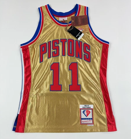 Isiah Thomas #11 Mitchell Ness Medium NBA 75th Detroit Pistons Swingman Jersey Cover