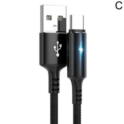 US-type c nylon braided USB charger data cable Best - Image 1 of 4