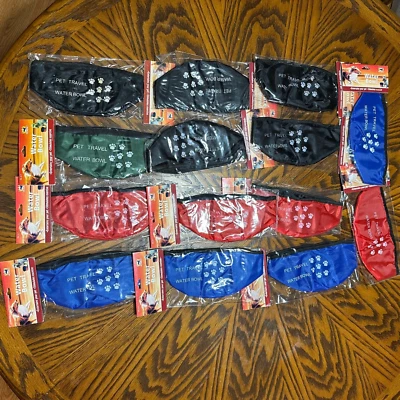 14 Portable Collapsible Pet Bowl Travel Friendly Foldable Dog Food or Water Dish - Image 1 of 2