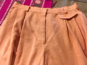 Plus Size 2X Light Orange Linen Pants,new no tags - Picture 1 of 6