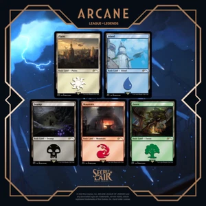 Sin lámina | Secret Lair x Arcane: Lands | Sellado Magic The Gathering - Imagen 1 de 6