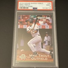 2010 Mike Trout Perfect Game Cedar Rapids Kernels RC Rookie PSA 9 MINT Angels