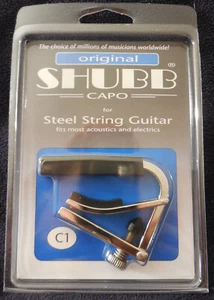 Shubb C1 Original steel String Guitar Capo Nickel FREE shipping - Picture 1 of 1