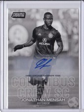 2018 Stadium Club MLS Autograph Black And White 28 Jonathan Mensah Columbus /99