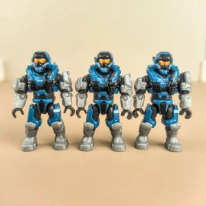 3Pcs Halo Construx Mega Bloks Reach Noble Team Spartan Commander Carter - Picture 1 of 3