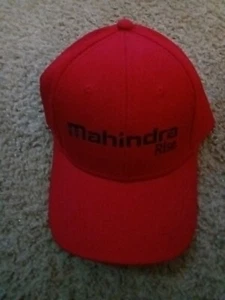 MAHINDRA RISE-SOMBRERO BORDADO-NUEVO-AJUSTABLE-ROJO-TRACTORES-AUTOS - Imagen 1 de 7