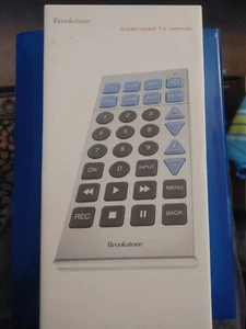 Brookstone Super Sized TV Remote Control W Instruction Book Glow in the Dark NEW - Picture 1 of 2