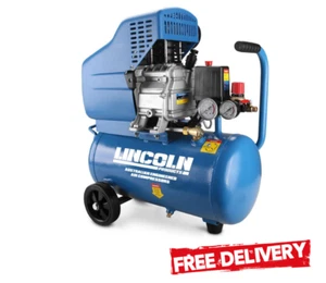 Lincoln Direct Drive Air Compressor 24L 2HP Direct Drive Inflator Pump Durable - Picture 1 of 11