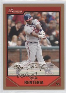 2007 Bowman Gold Edgar Renteria #48