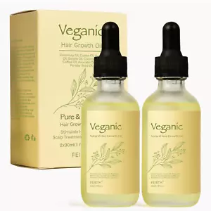 Veganic Hair Growth Oil, Veganic Natural Hair Growth Oil for Men and Women 2 Pcs - Picture 1 of 12