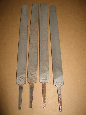 Flat File Double Cut 8" x 13/16" x 3/16" Made in India Pack of 4 - Image 1 of 4