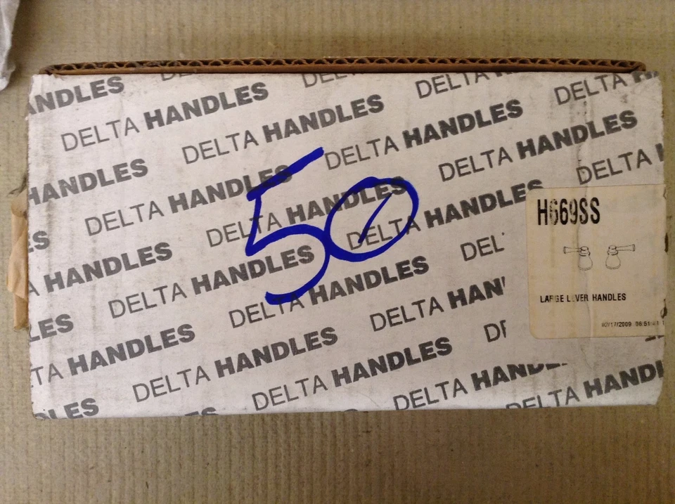 Delta Faucet H669SS Orleans, Two Metal Lever Handle Kit, Stainless - Image 1 of 1