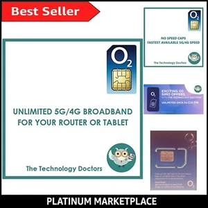 Reliable O2 5G/4G Data SIM with Unlimited Data – Best for Streaming and Gaming - Picture 1 of 6