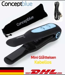 Haarglätter Lockenstab Straightener Keramik Haarglätteisen Lockenwick Aufladbar. - Bild 1 von 7