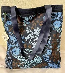 NEW W/tags  Vera Bradley Lighten Up Front Zip Tote Java Floral. Easy Care. $48 - Picture 1 of 13