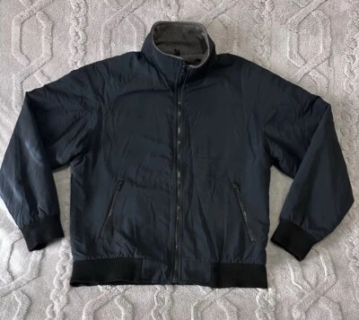 VTG Cabela's Outdoor Gear Men’s Bomber Jacket Full Zip Fleece Lined Charcoal M - Image 1 of 4