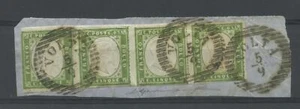 SARDEGNA 1855 5C. N.13Bc X4 US. CERT. - Imagen 1 de 1