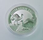 2020 p 1 oz .9999 silver BU coin Australia EMU Perth Mint in capsule