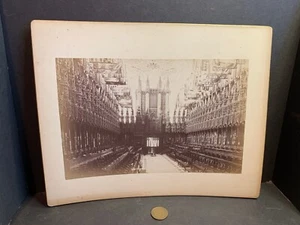Victorian 8x10" Cabinet Photo, Choir, St. George's Church, Edinburgh, Scotland - Picture 1 of 3