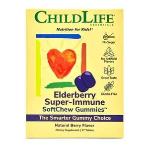 Childlife - Elderberry Super-Immune SoftChew Gummies™ 27 Tablets - Picture 1 of 5