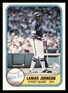 1981 Fleer #350 Lamar Johnson Chicago White Sox Baseball card
