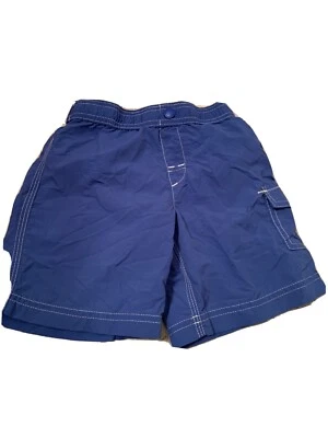 Pantalones cortos de natación Lands' End para niños pequeños con forro corto adjunto talla 2T azul Foto 1 de 4