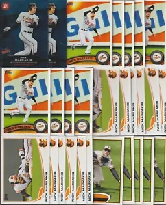 NICK MARKAKIS BULK LOT OF 52 BASEBALL CARDS ORIOLES only GLEN COVE - Picture 1 of 2
