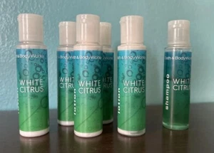 6 Bath & Body Works White Citrus Body Lotion Travel Size + 1 shampoo - Picture 1 of 4