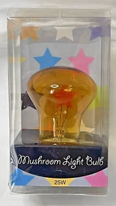 Amber Light Bulb Mushroom Shaped 25W 3 Inch Standard Fit E27 Global Direct - Picture 1 of 6
