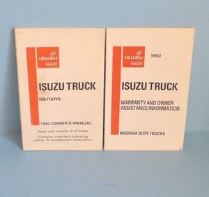 Camión Isuzu 93 1993 FSR/FTR/FVR manual del dueño - Imagen 1 de 1