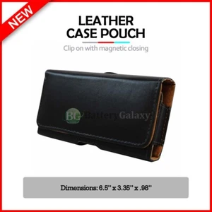 Durable Leather Pouch Android Phone Case for Motorola Moto G/ Stylus / G15 / G56 - Picture 1 of 5