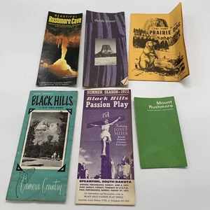 Lot Mt. Rushmore Black Hills 1970s Brochure South Dakota Tourism Ephemera - Picture 1 of 12