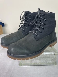 Timberland A1S5P Black Roll Top Boots Size 9.5 - Picture 1 of 12