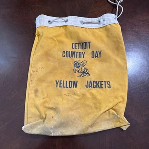 Borsa in tela Detroit Country Day vintage con cordino da disegno - Foto 1 di 10