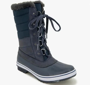 JBU by Jambu Women's Siberia Water Resistant Snow Winter Boot Navy Blue Size 9 - Picture 1 of 5